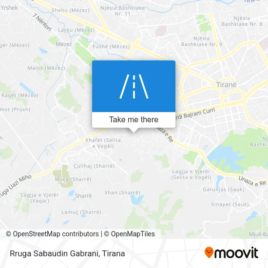 Rruga Sabaudin Gabrani map