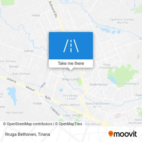 Rruga Bethoven map