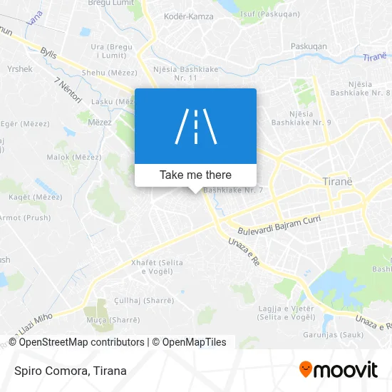 Spiro Comora map