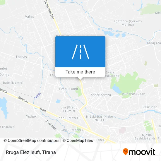 Rruga Elez Isufi map