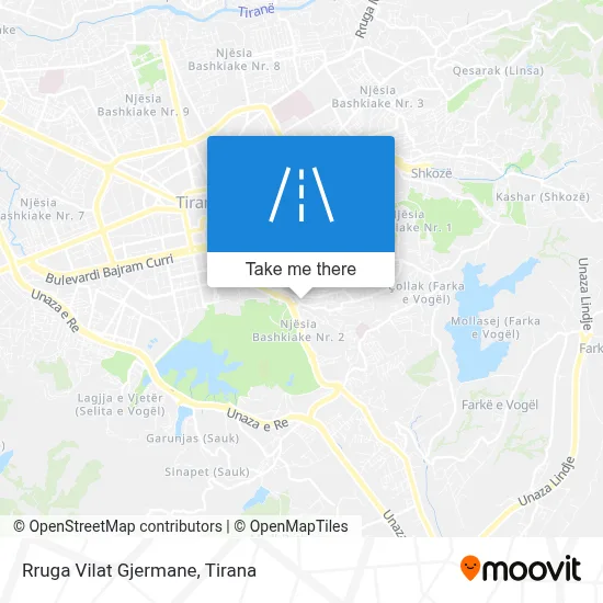 Rruga Vilat Gjermane map