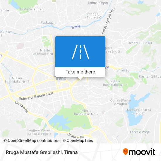 Rruga Mustafa Greblleshi map