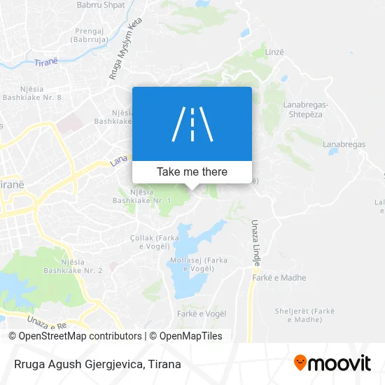 Rruga Agush Gjergjevica χάρτης