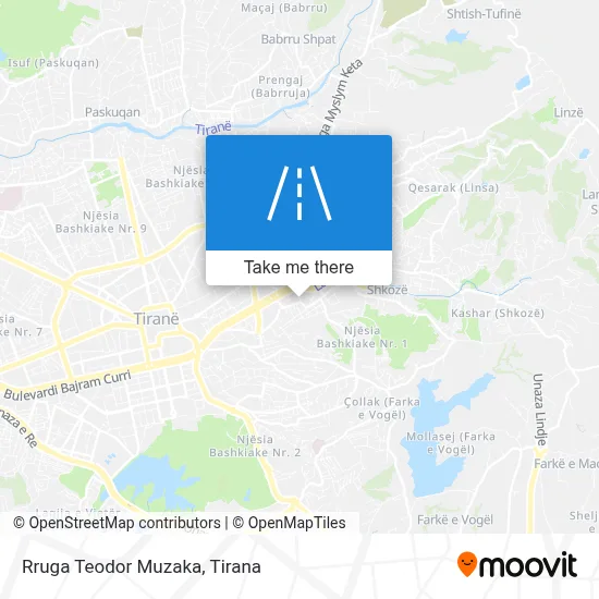 Rruga Teodor Muzaka map