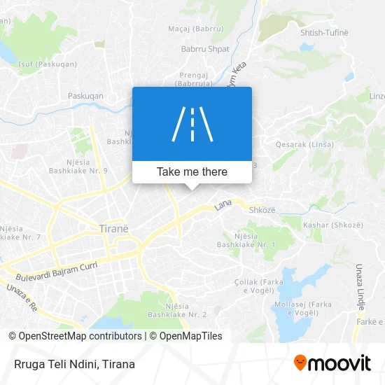 Rruga Teli Ndini map