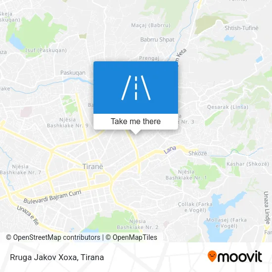 Rruga Jakov Xoxa χάρτης