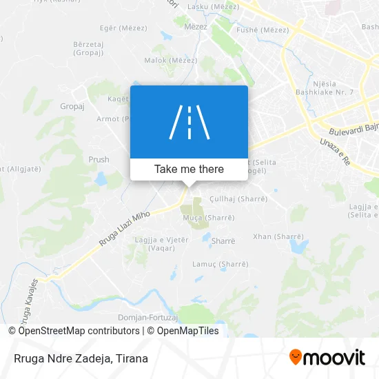 Rruga Ndre Zadeja map