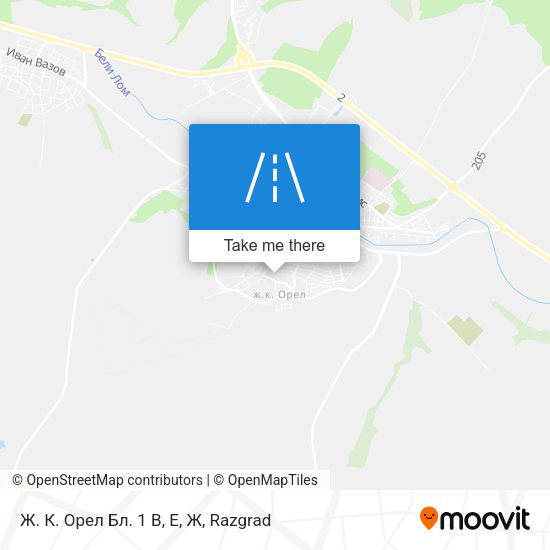 Ж. К. Орел Бл. 1 В, Е, Ж map
