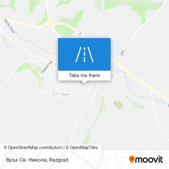 Карта Връх Св. Никола