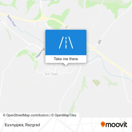 Карта Бузлуджа