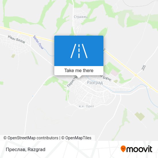 Преслав map