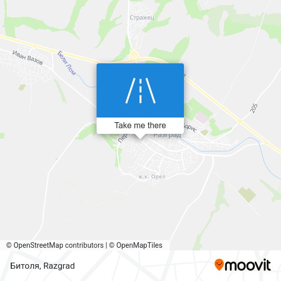 Битоля map