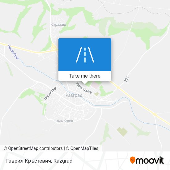 Гаврил Кръстевич map