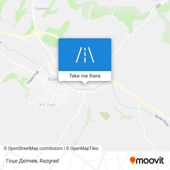 Гоце Делчев map