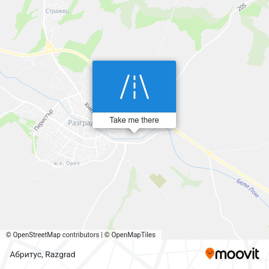 Абритус map