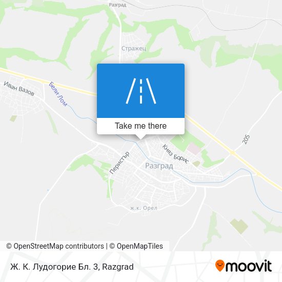 Ж. К. Лудогорие Бл. 3 map