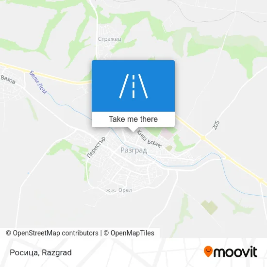 Карта Росица