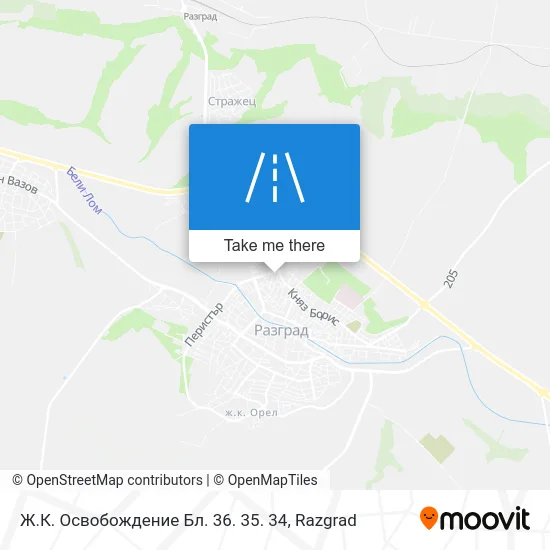 Карта Ж.К. Освобождение Бл. 36. 35. 34