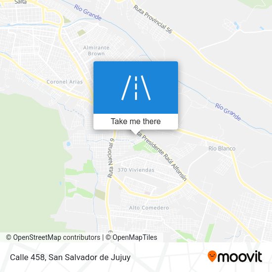 Calle 458 map