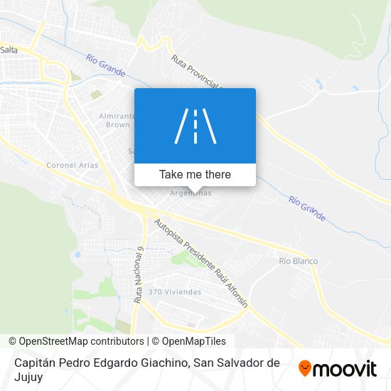 Capitán Pedro Edgardo Giachino map