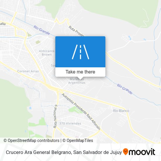 Crucero Ara General Belgrano map