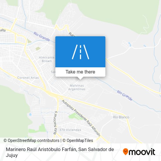 Mapa de Marinero Raúl Aristóbulo Farfán