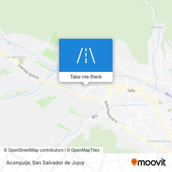 Mapa de Aconquija