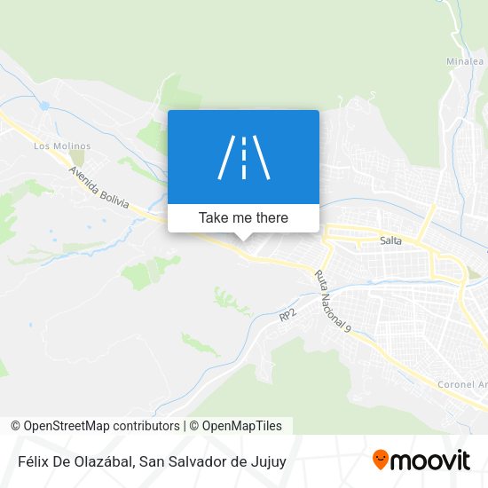 Mapa de Félix De Olazábal