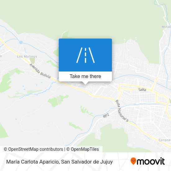 María Carlota Aparicio map