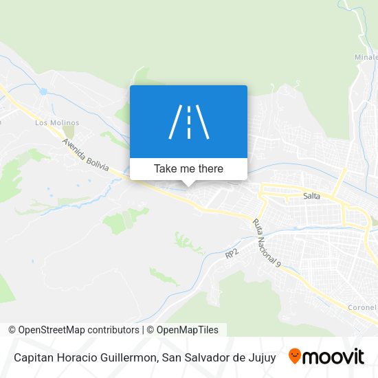 Capitan Horacio Guillermon map
