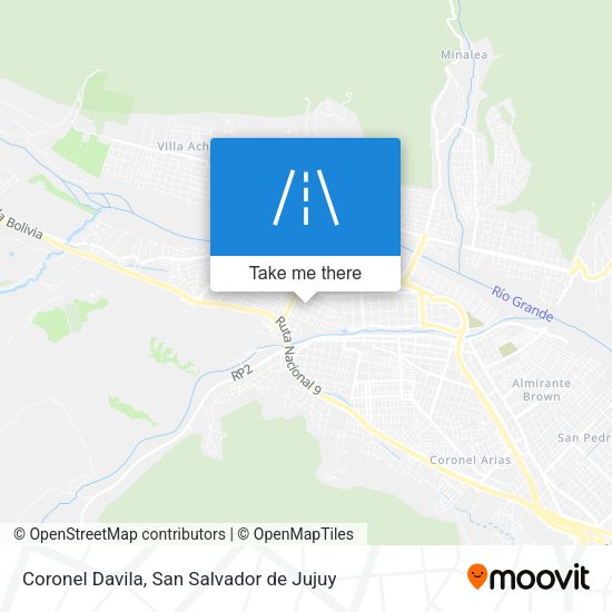 Coronel Davila map
