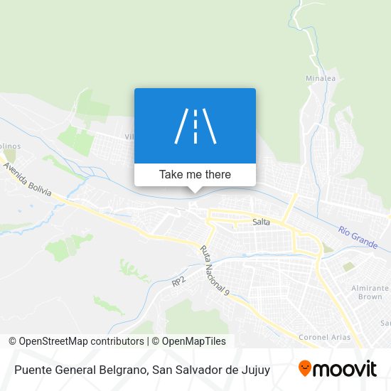 Puente General Belgrano map