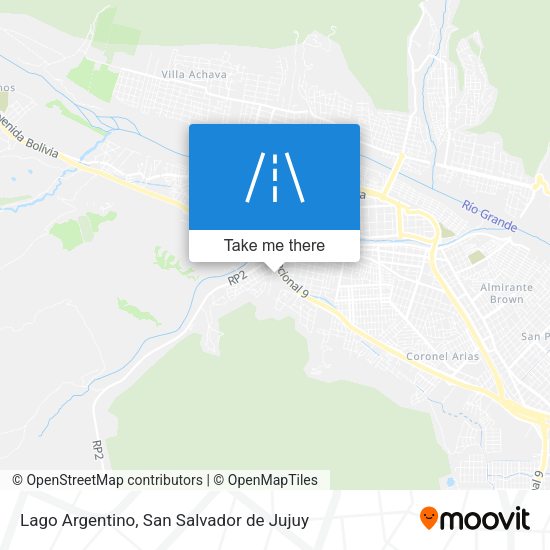 Lago Argentino map