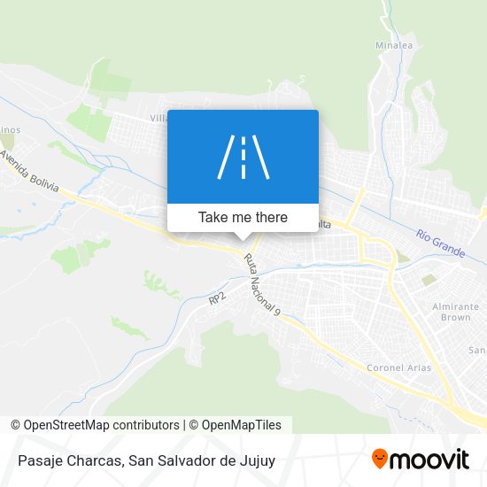 Mapa de Pasaje Charcas