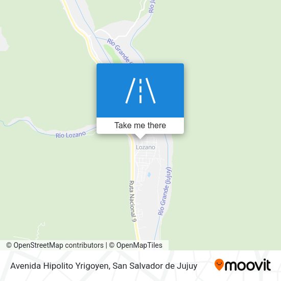 Avenida Hipolito Yrigoyen map