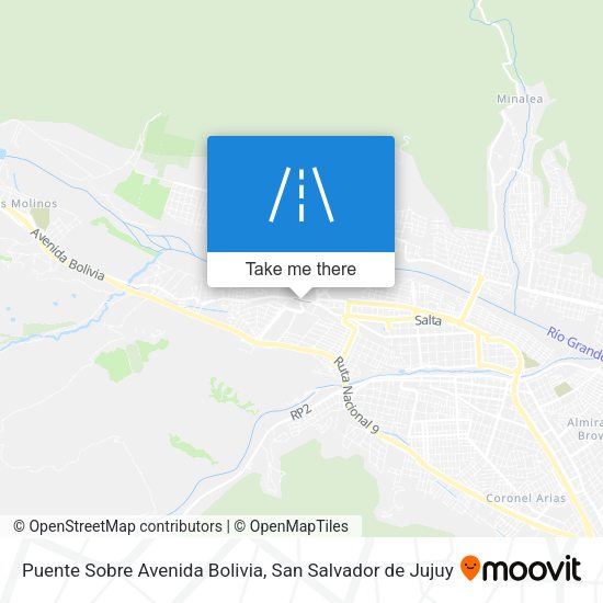 Puente Sobre Avenida Bolivia map