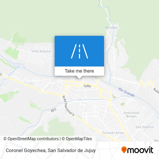 Mapa de Coronel Goyechea
