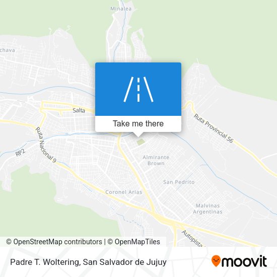 Mapa de Padre T. Woltering