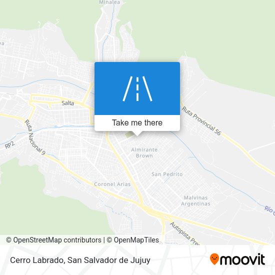 Cerro Labrado map
