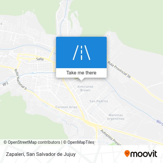 Zapaleri map