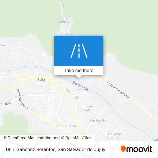 Dr T. Sánchez Serantes map