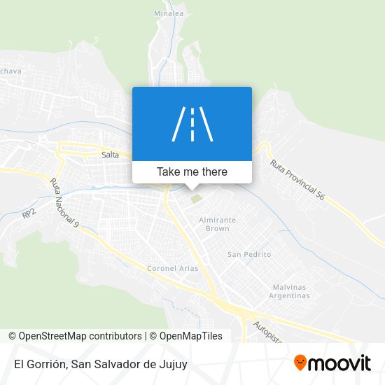 El Gorrión map
