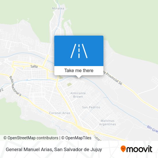 General Manuel Arias map