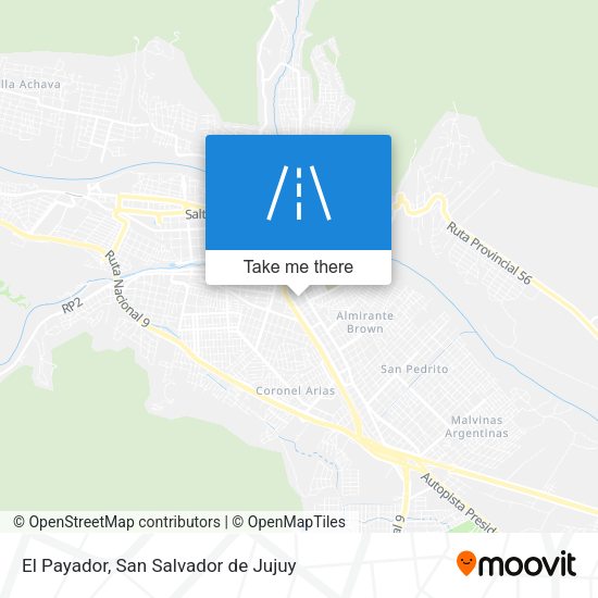 Mapa de El Payador