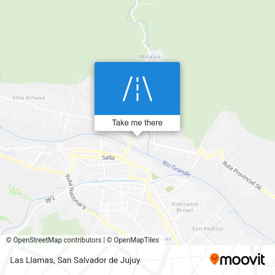 Mapa de Las Llamas