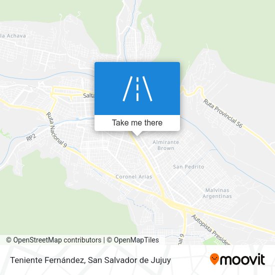Mapa de Teniente Fernández