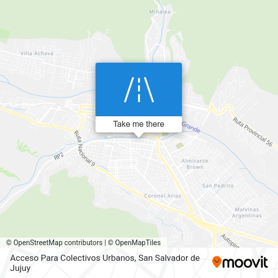 Mapa de Acceso Para Colectivos Urbanos
