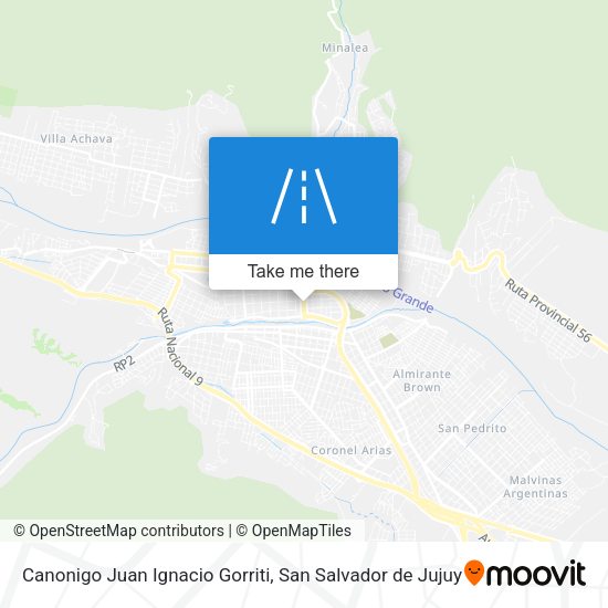 Canonigo Juan Ignacio Gorriti map