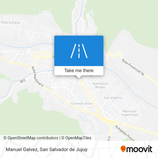 Manuel Galvez map