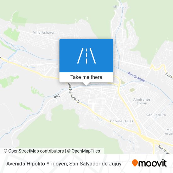 Avenida Hipólito Yrigoyen map